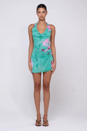 Bruna Dress in Clearwater gentle tones