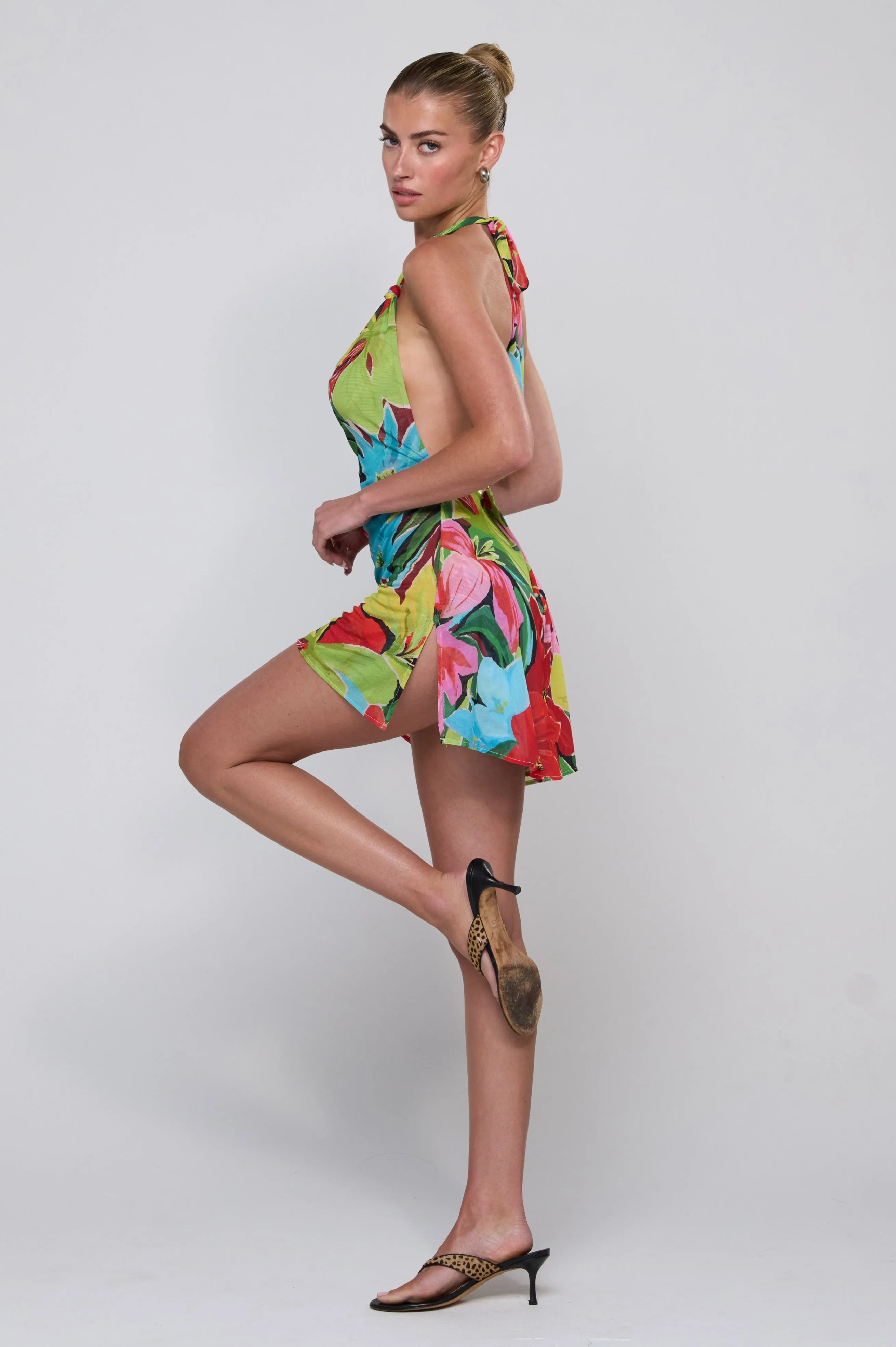 Bruna Dress in Tropicana refined style