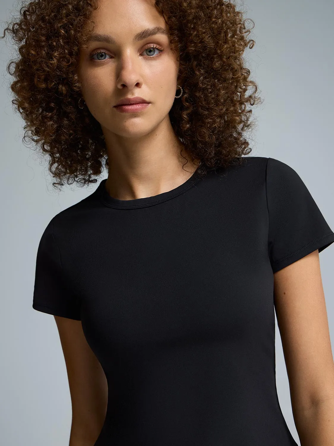 Brushed Cropped T-Shirt Urban Casual