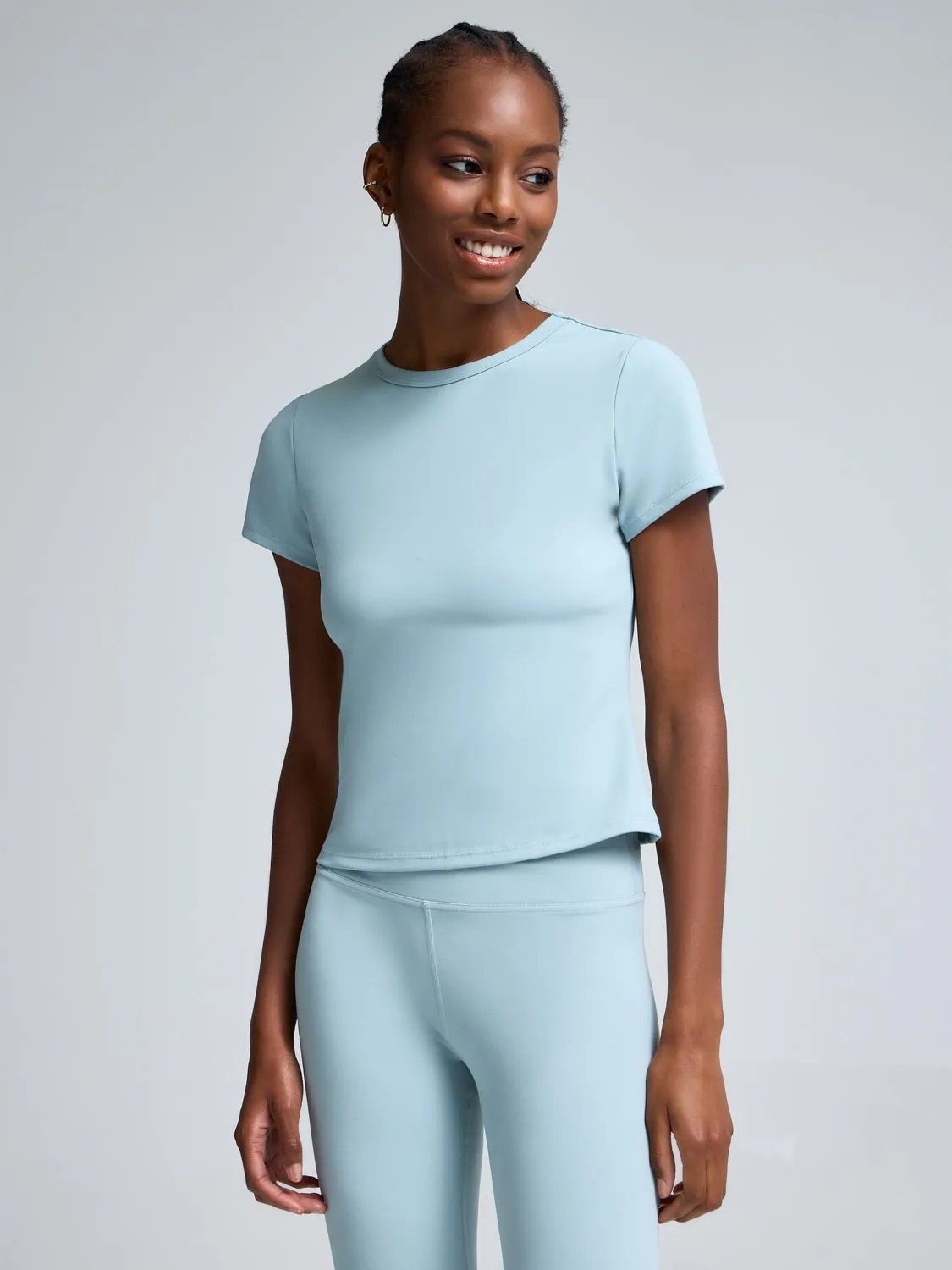 Brushed Cropped T-Shirt Signature Feel