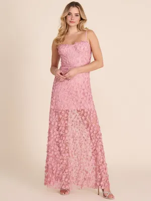 Bustier Flower Appliqu Gown birthday gift
