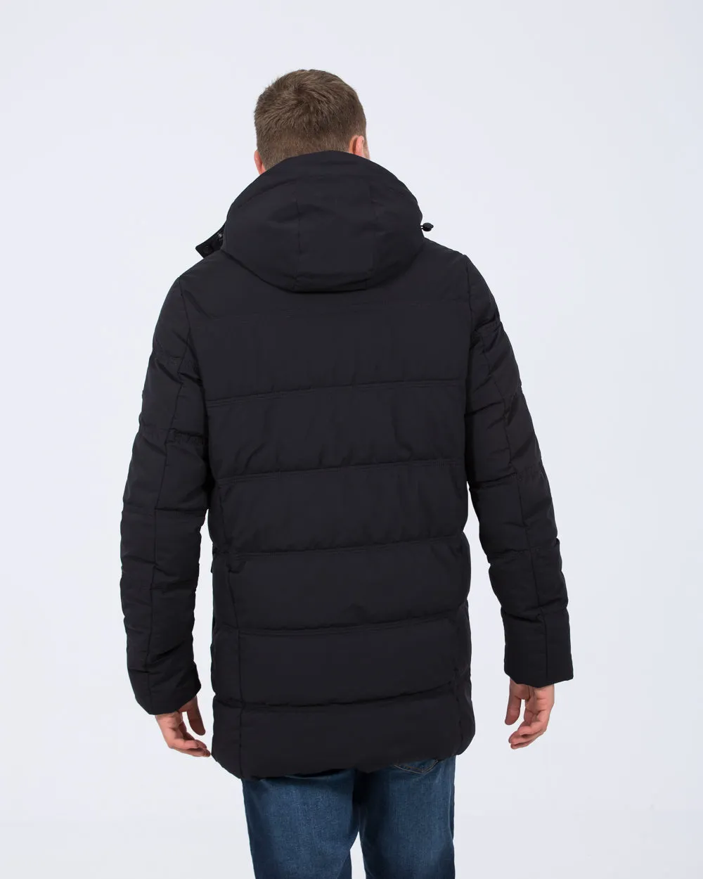 Cabano Tall Waterproof Padded Jacket (navy) relaxed layer vibe