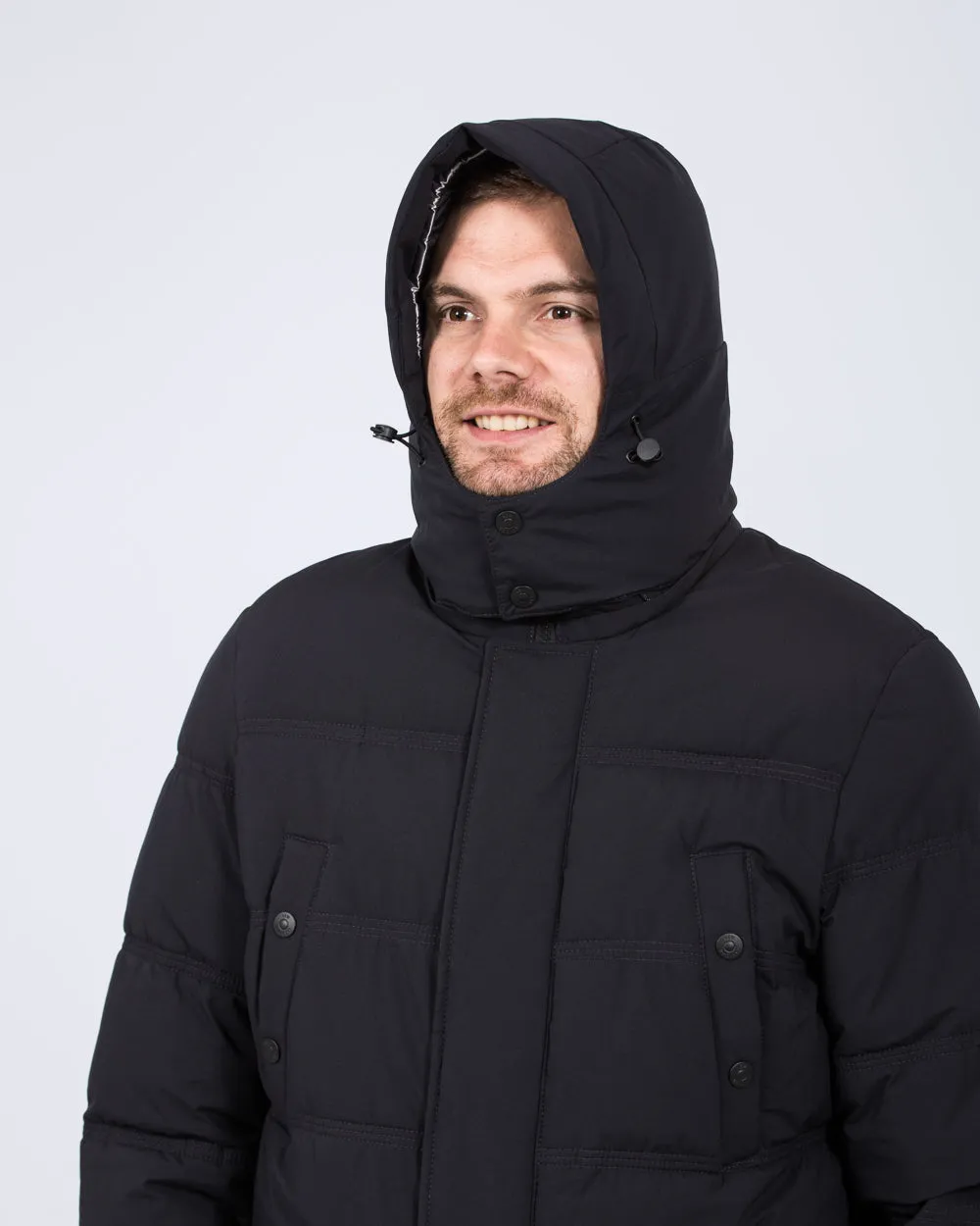 Cabano Tall Waterproof Padded Jacket (navy) smart casual protector