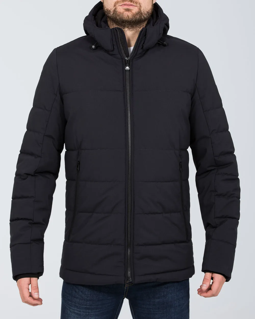 Cabano Tall Waterproof Puffer Jacket (navy) fashion layering
