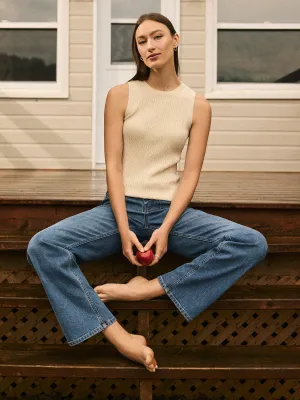 Cable Knit Sleeveless Sweater morning rush