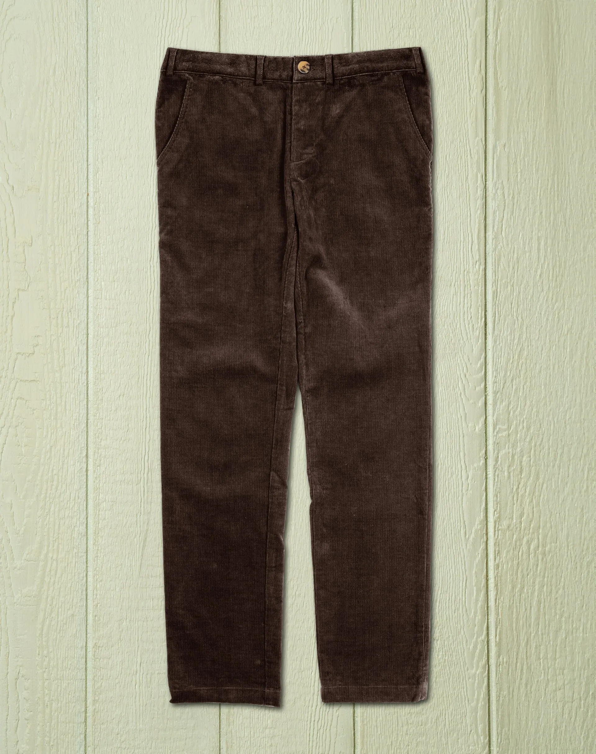 Camden Pant in Chestnut Corduroy functional pockets