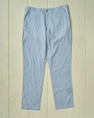 Camden Pant in Navy Seersucker teenager style