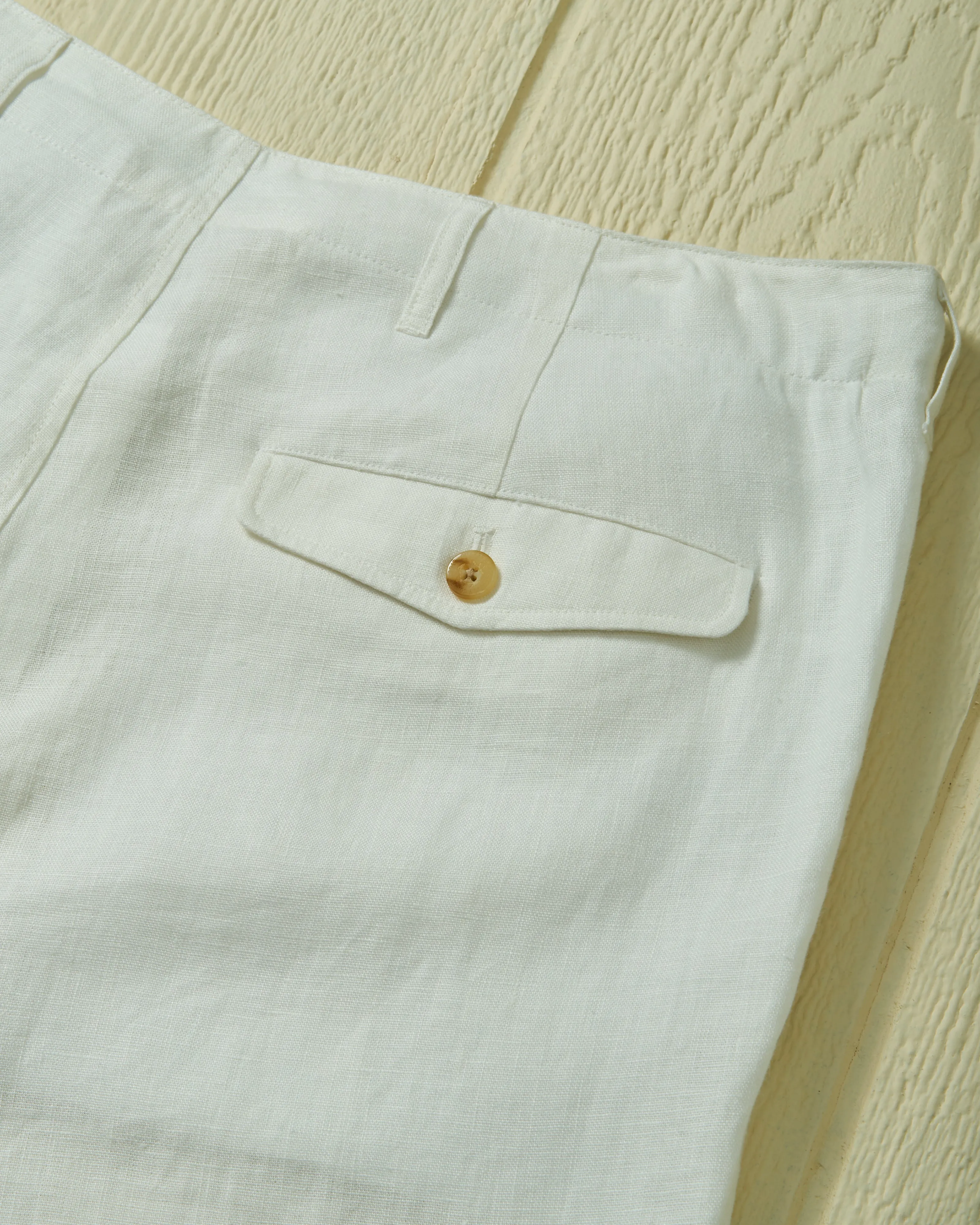 Camden Pant in White Linen lightweight wear