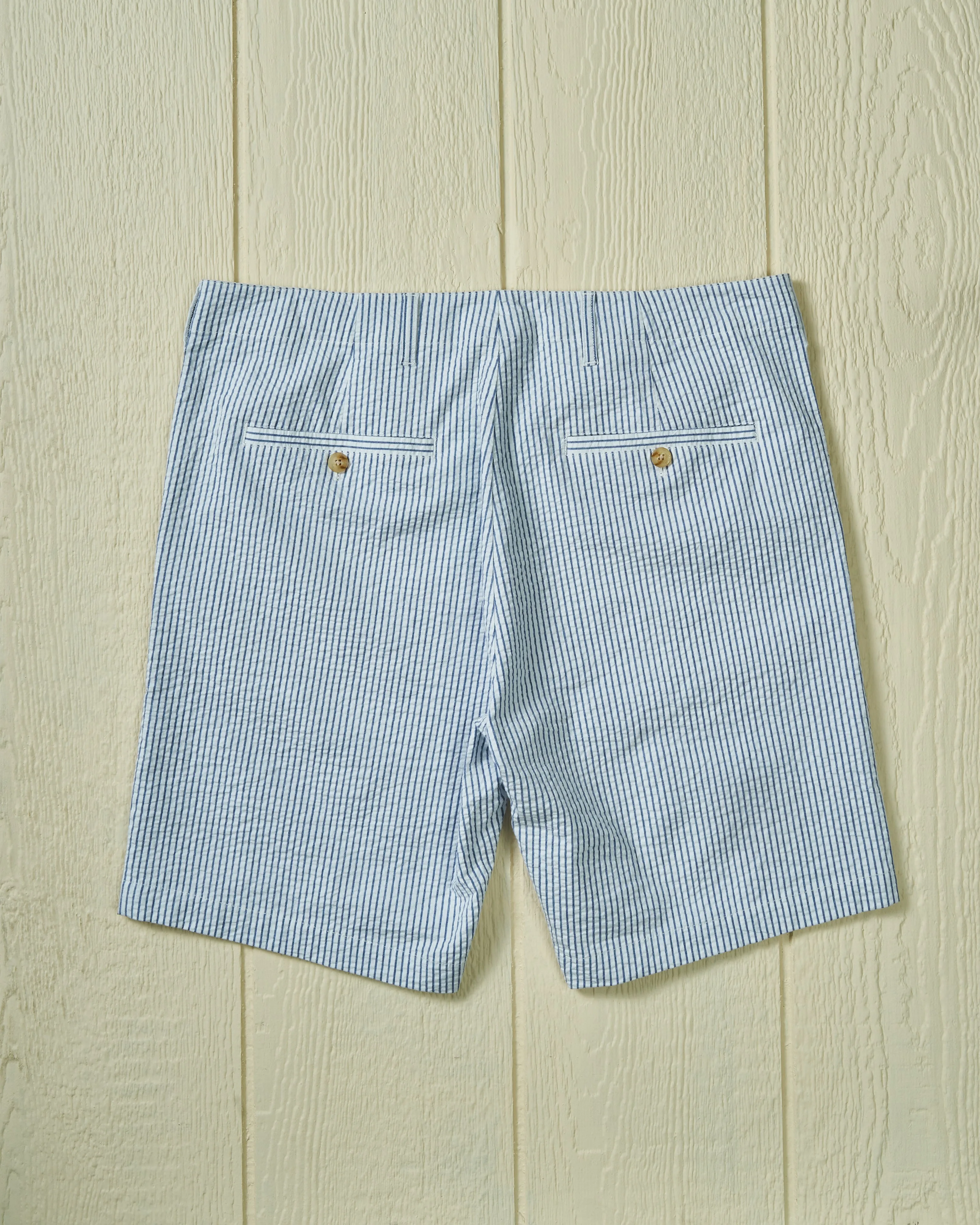 Camden Short in Navy Seersucker sport style