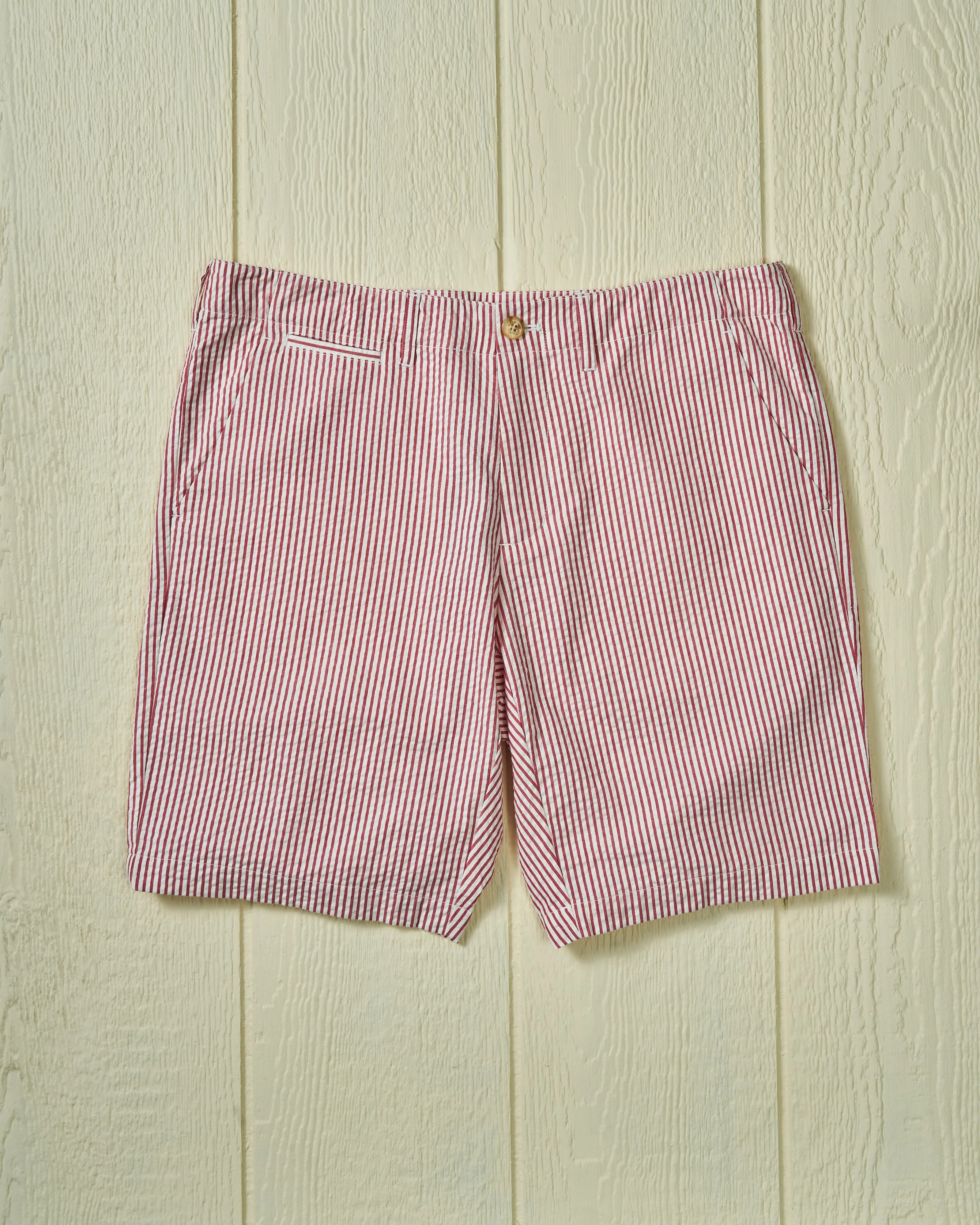 Camden Short in Red Seersucker trendy must