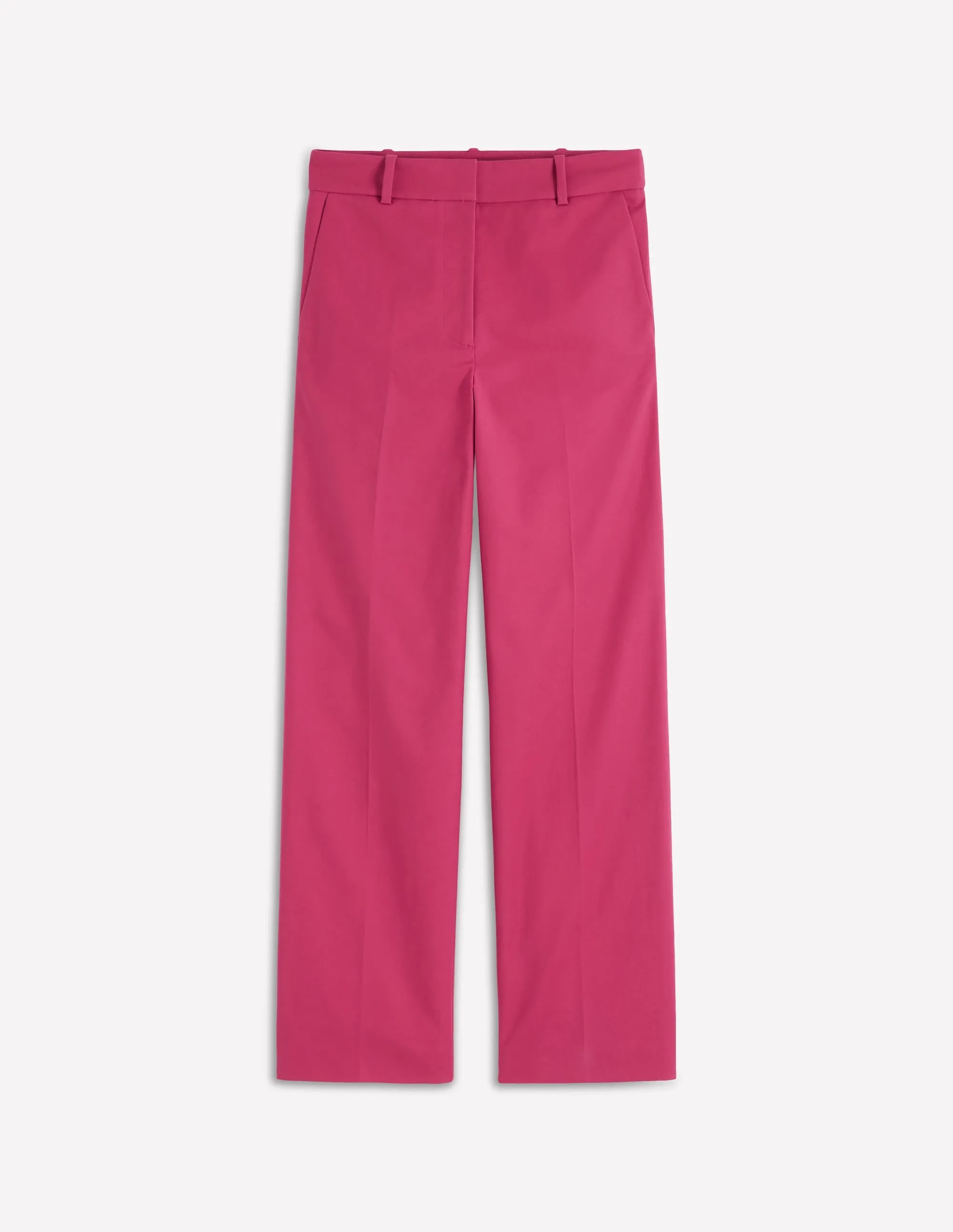Canonbury 7/8 Trousers-Bright Cherry relaxed silhouette