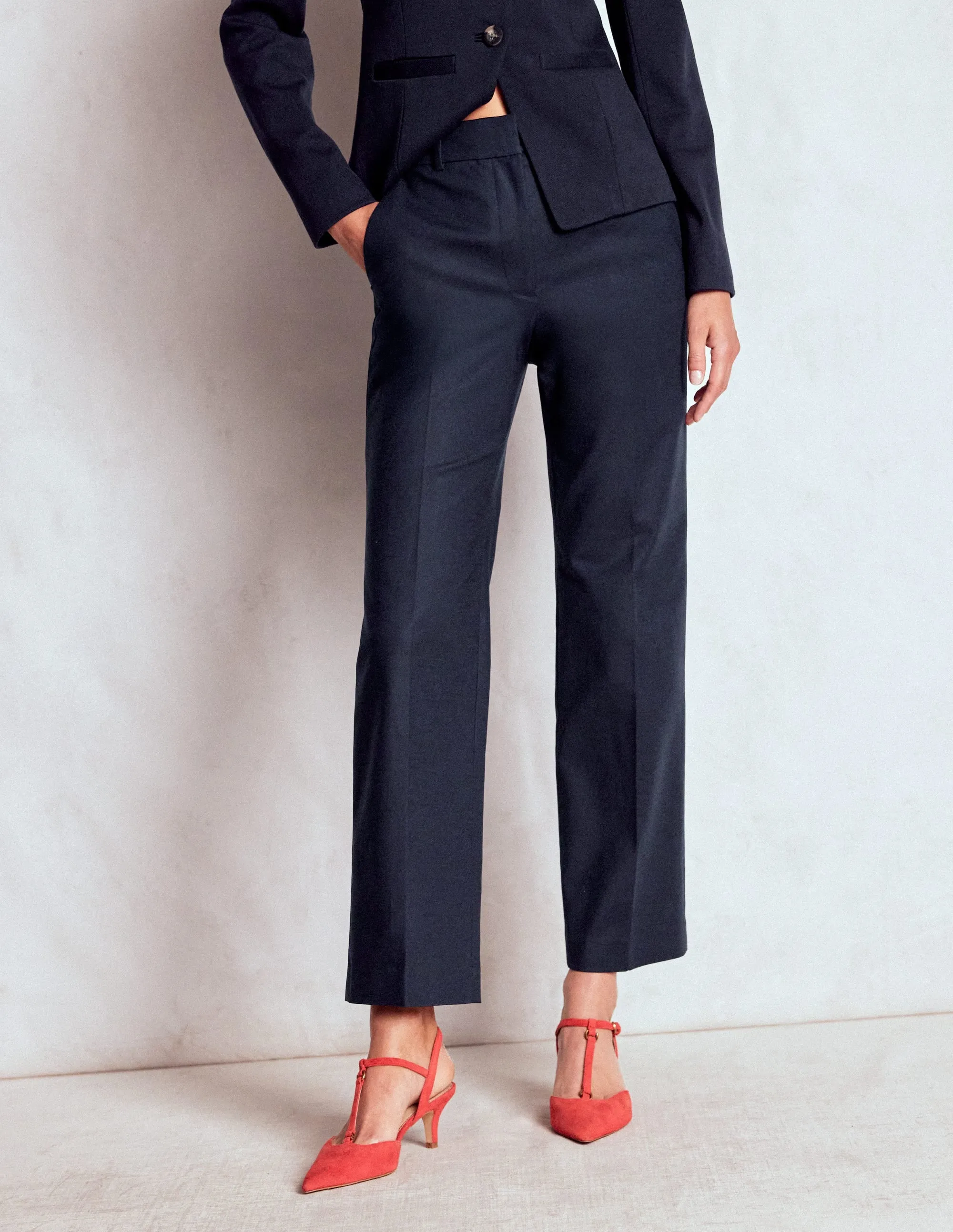 Canonbury 7/8 Trousers-Navy light insulation