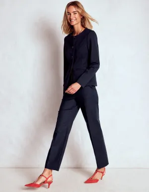 Canonbury 7/8 Trousers-Navy monochrome look