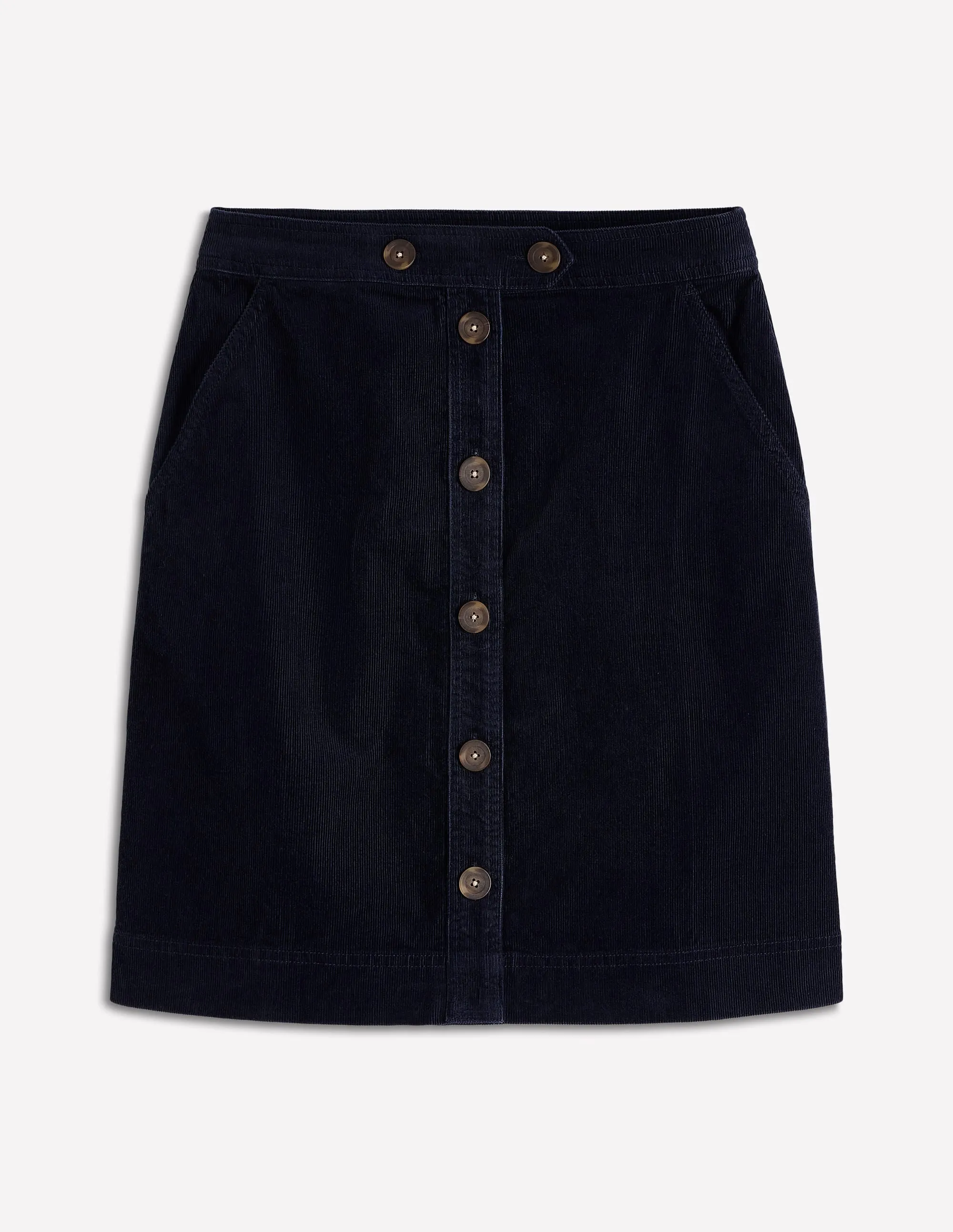 Cecelia Cord Skirt-Navy full vibe