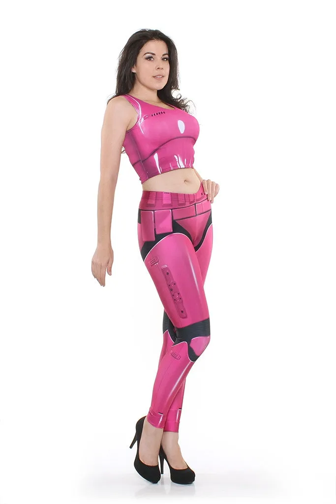 Chaos Pink Leggings mid rise
