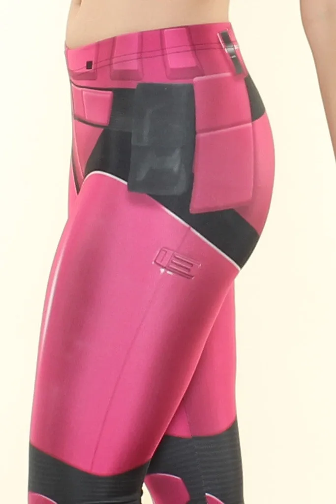 Chaos Pink Leggings quick dry tech
