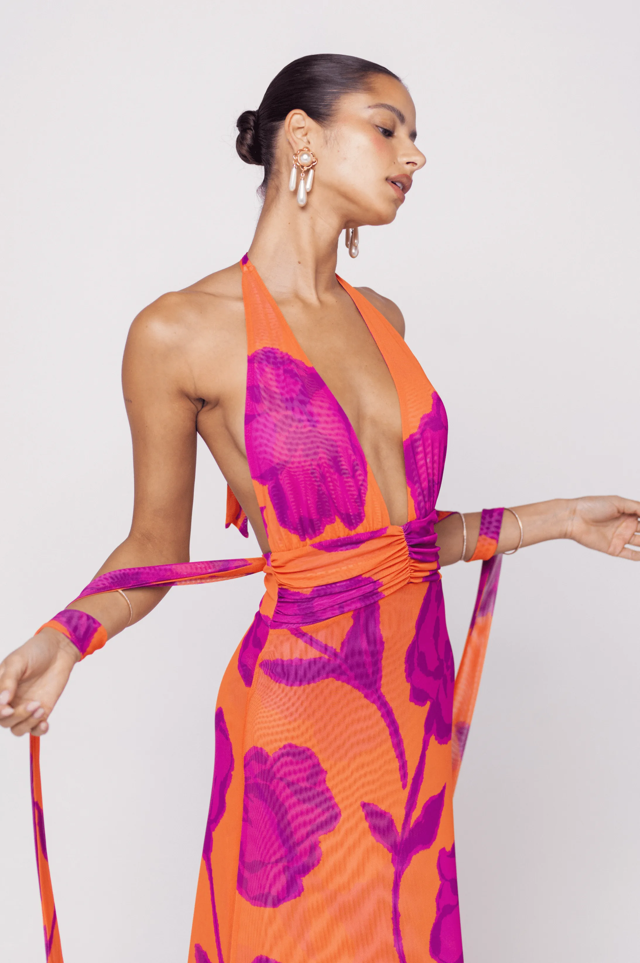 Chelsea Dress in Mandarin easy care