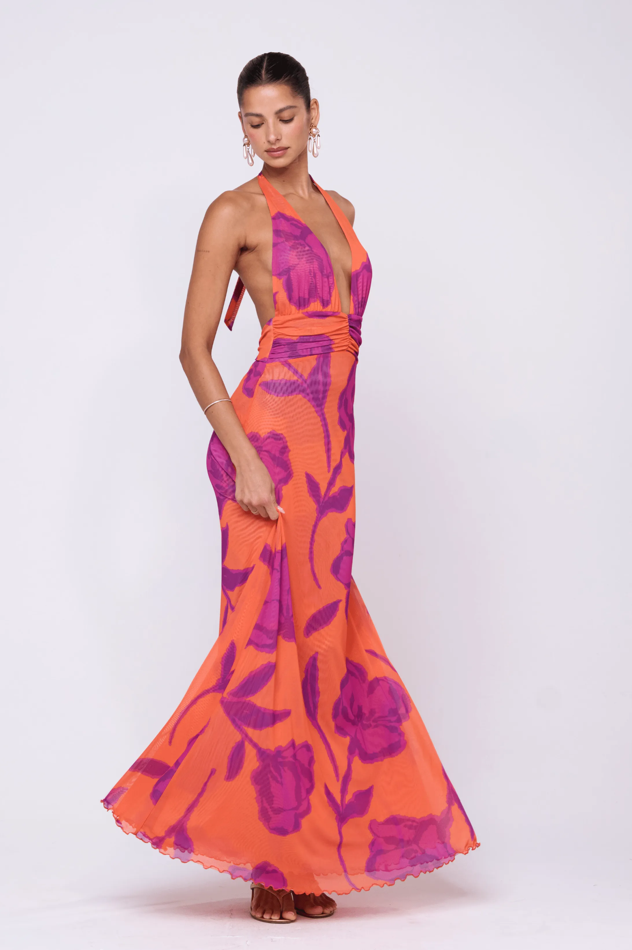 Chelsea Dress in Mandarin gentle breeze