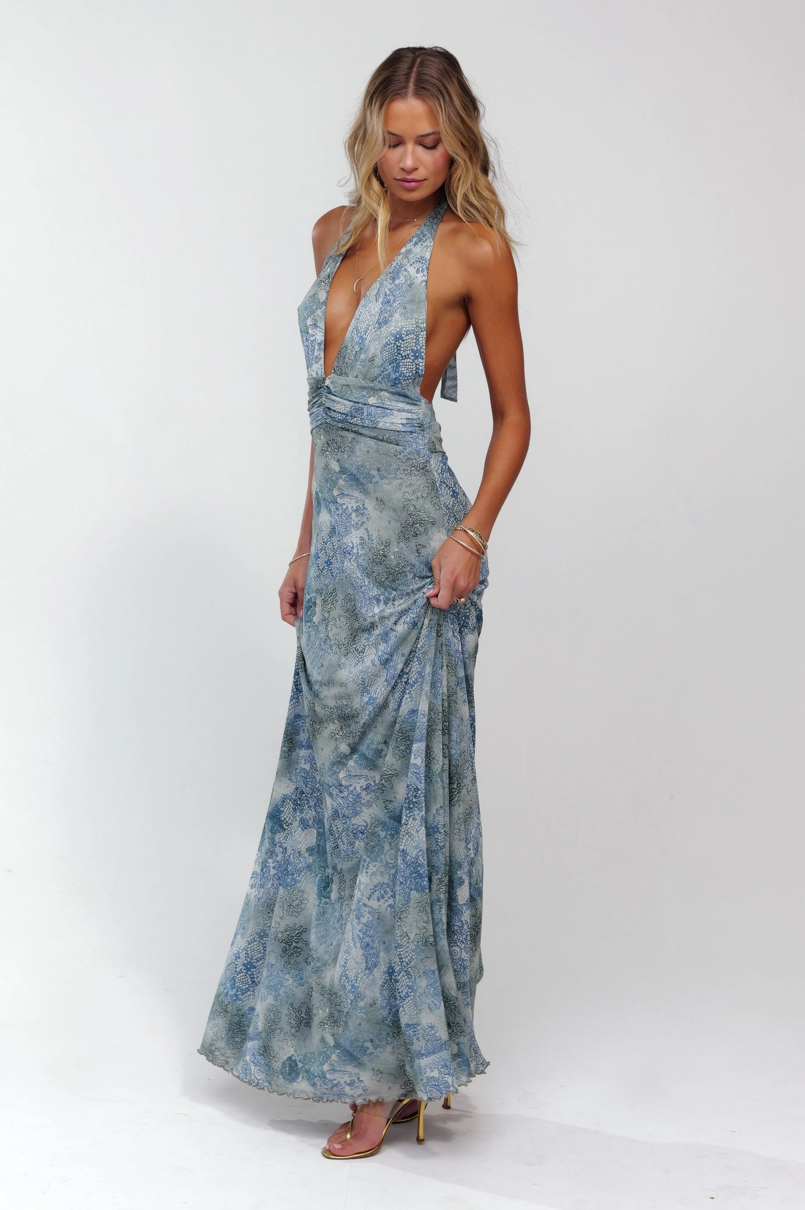 Chelsea Maxi Dress in Siren sunny outing