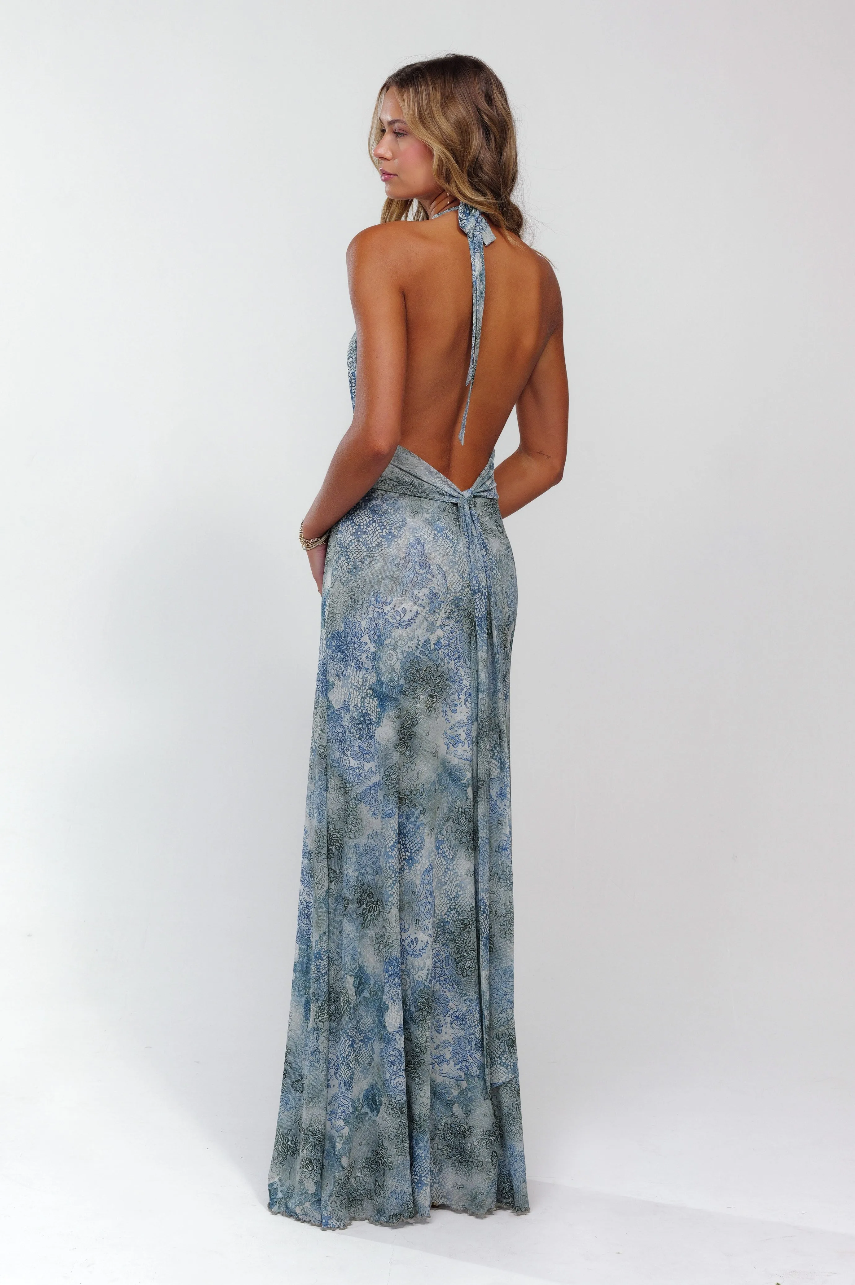 Chelsea Maxi Dress in Siren casual femininity