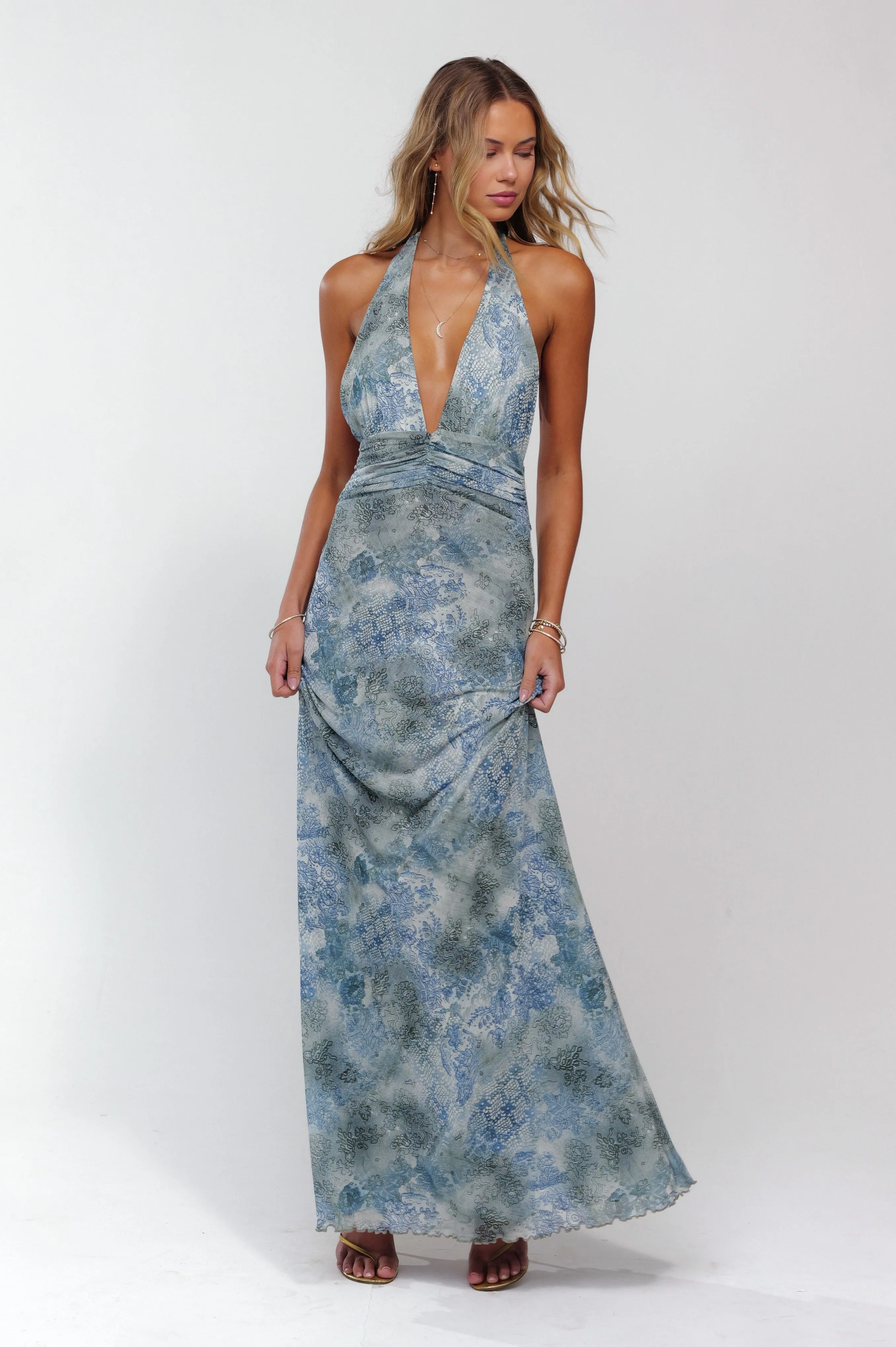 Chelsea Maxi Dress in Siren art festival