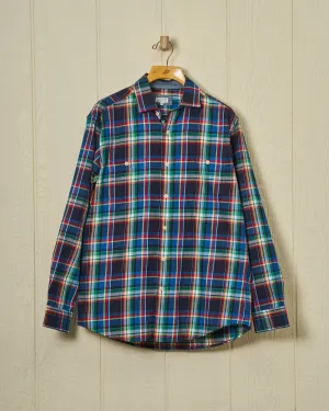 Chore Shirt in Navy Multi Tartan Outer Ease