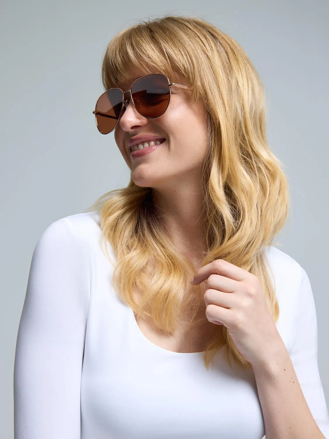 Classic Aviator Sunglasses Street Day