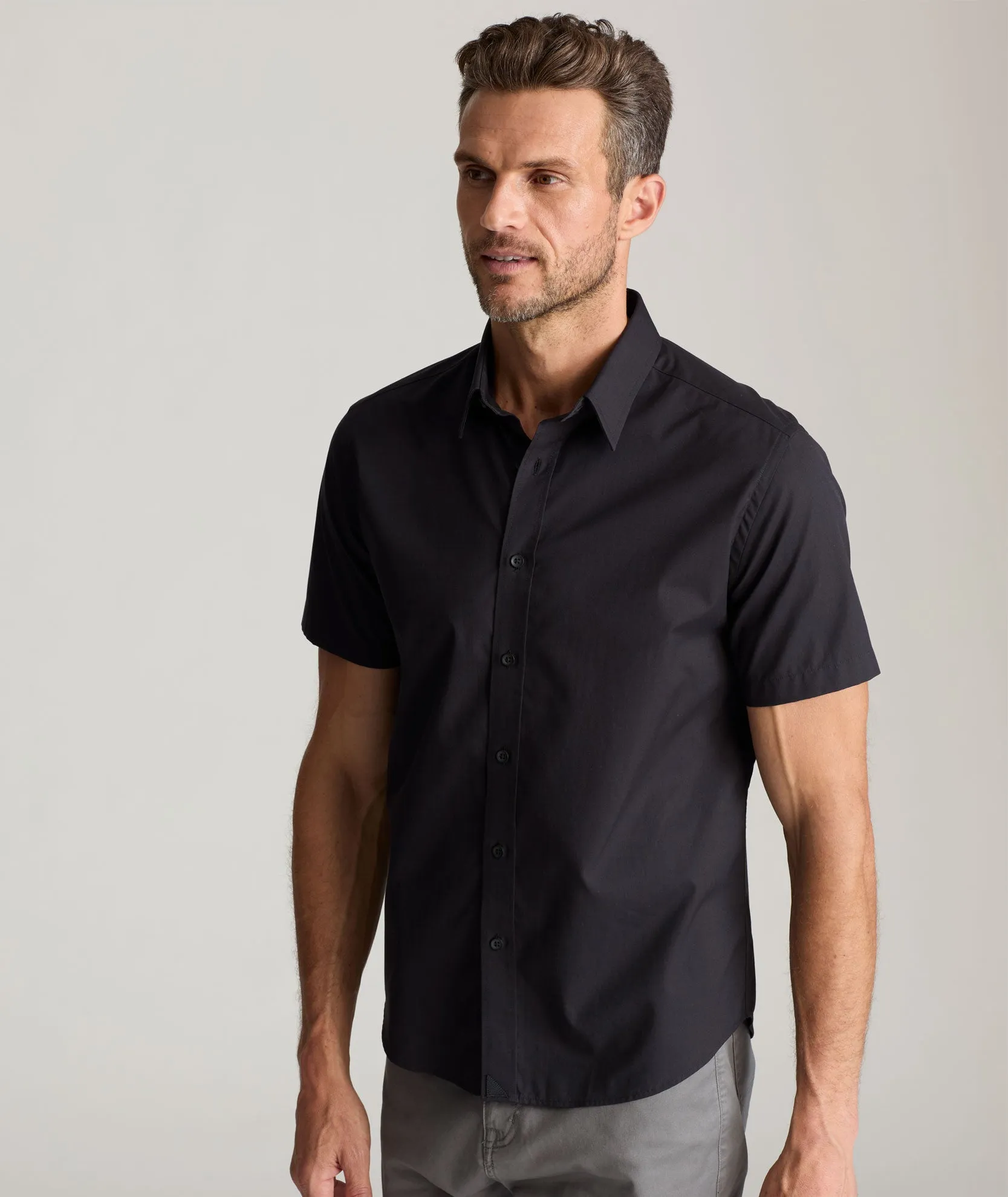 Classic Short-Sleeve Coufran Shirt Calm Power