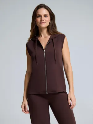 Cloud Fleece Zip-Front Hooded Vest vacation ready
