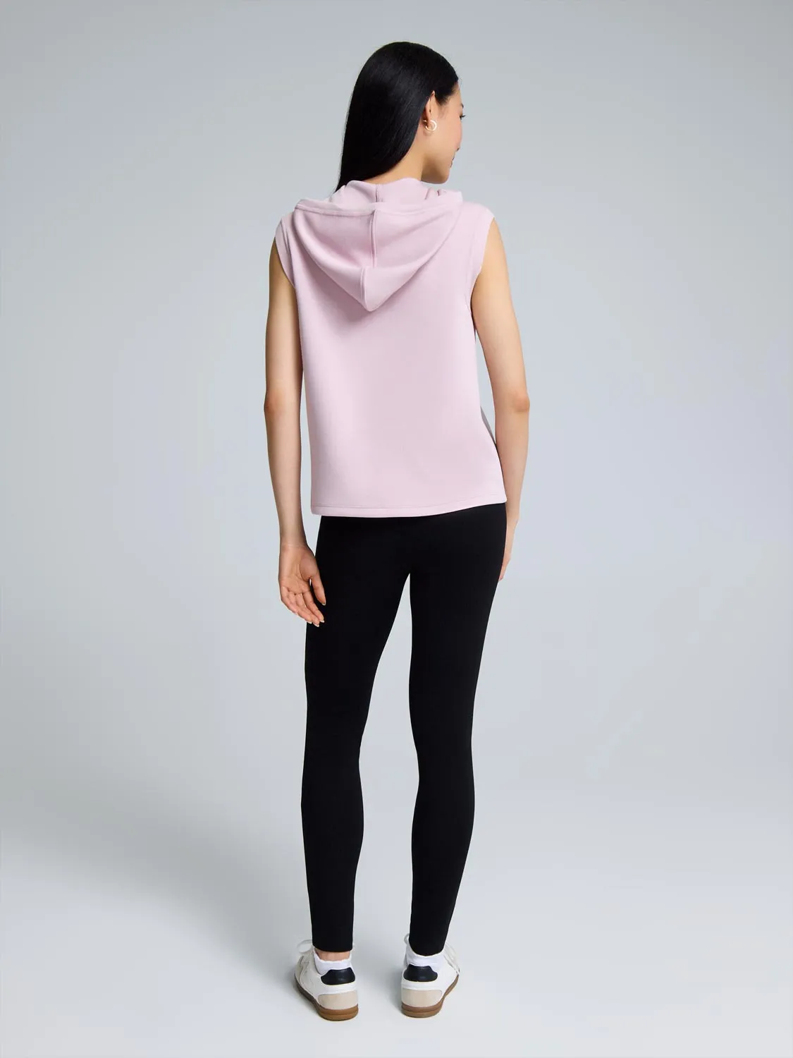 Cloud Fleece Zip-Front Hooded Vest beach ready
