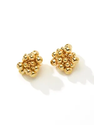 Cluster Ball Earrings festival look