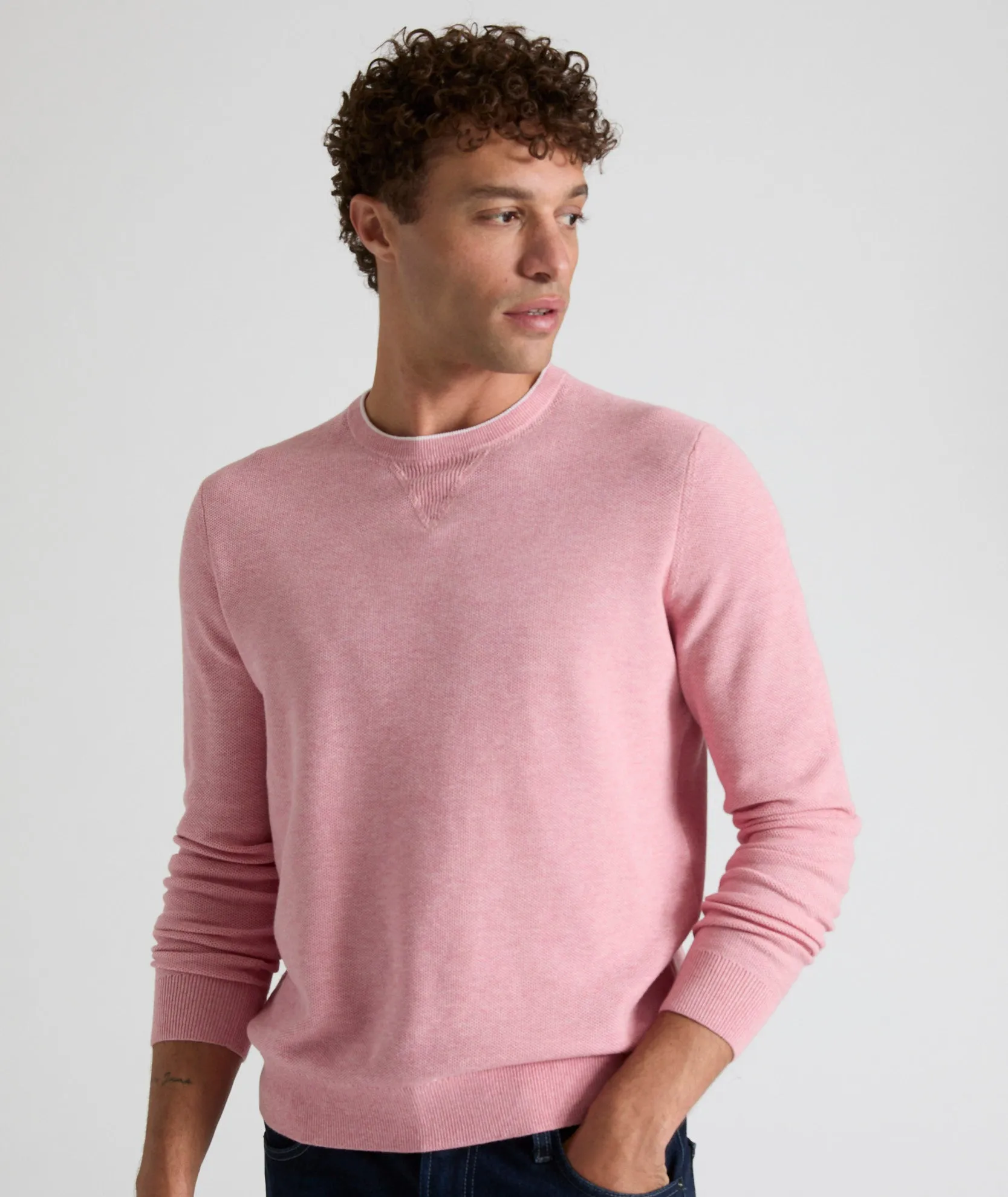 Cotton Crewneck Sweater street mood