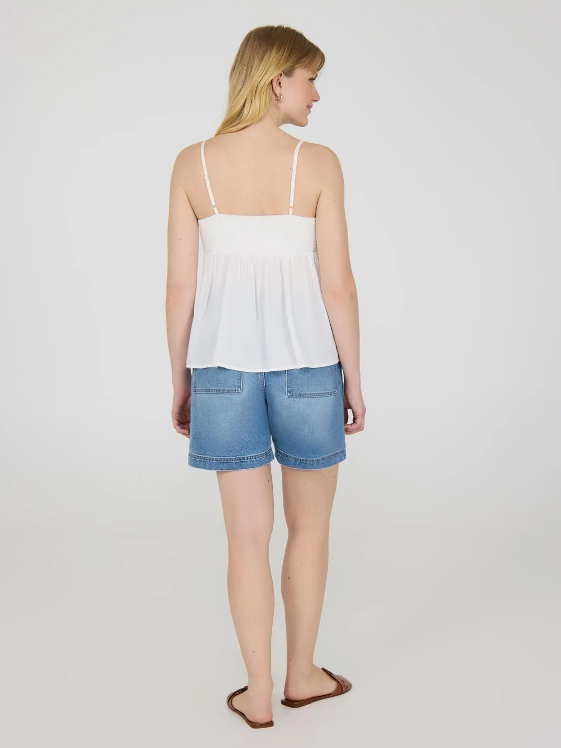 Cotton Crochet Tank Top elevated basic