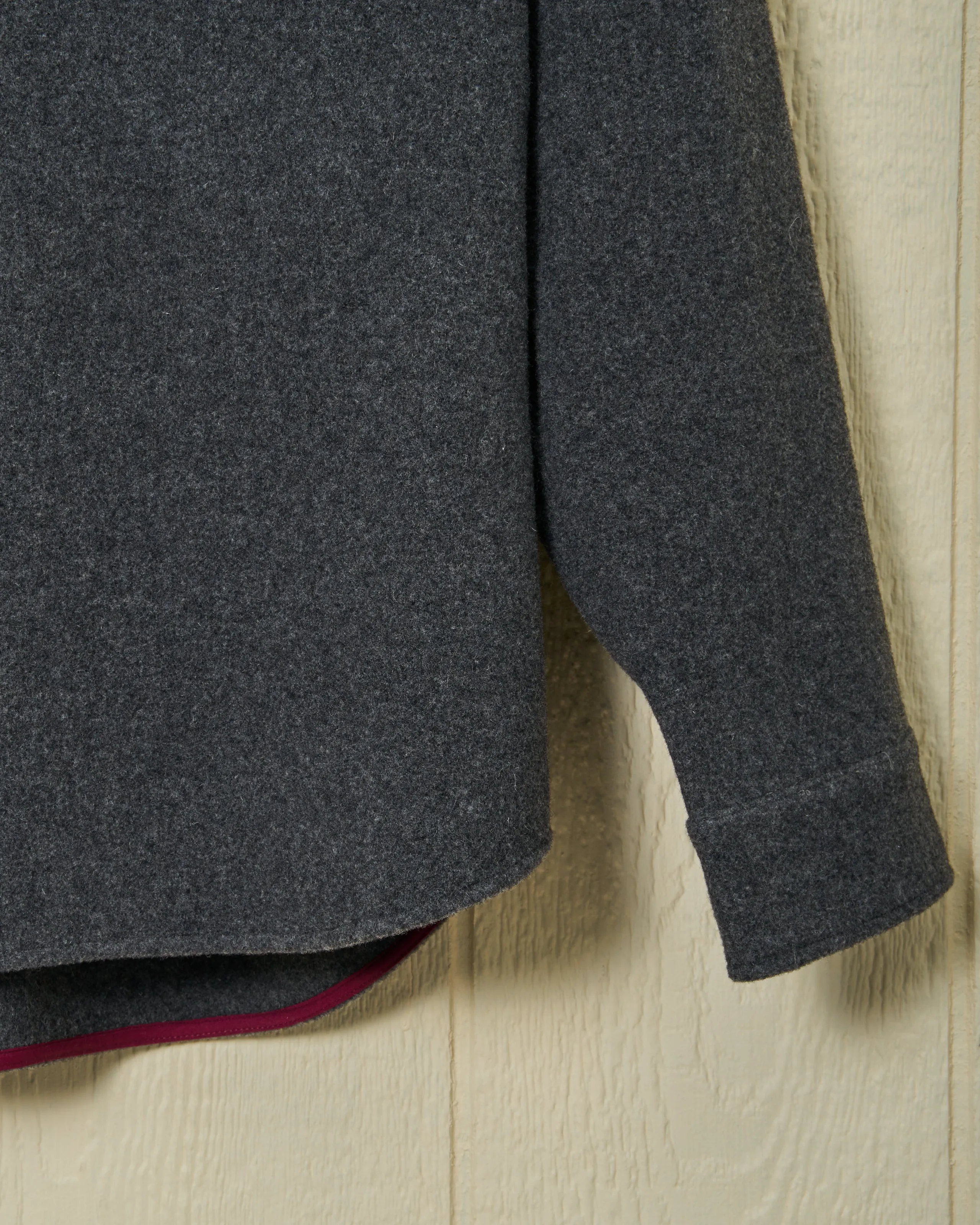 CPO Shirt Jacket in Charcoal Wool spring chill shell