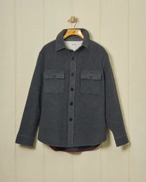 CPO Shirt Jacket in Charcoal Wool cozy core wear
