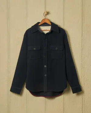CPO Shirt Jacket in Navy Wool minimalist stormwear