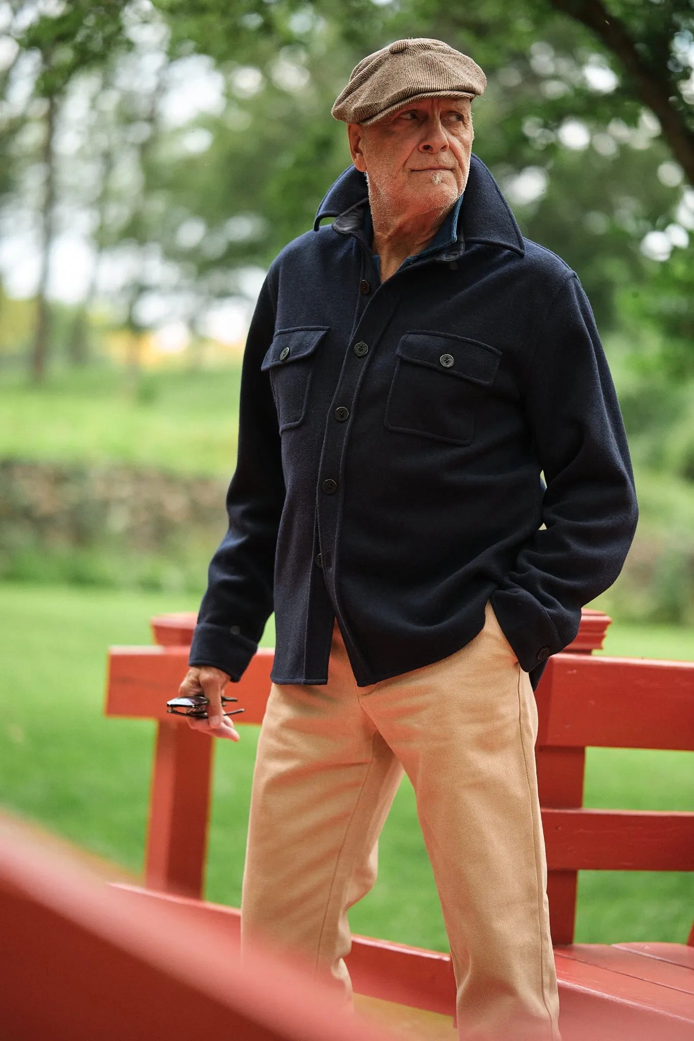 CPO Shirt Jacket in Navy Wool commute friendly coat