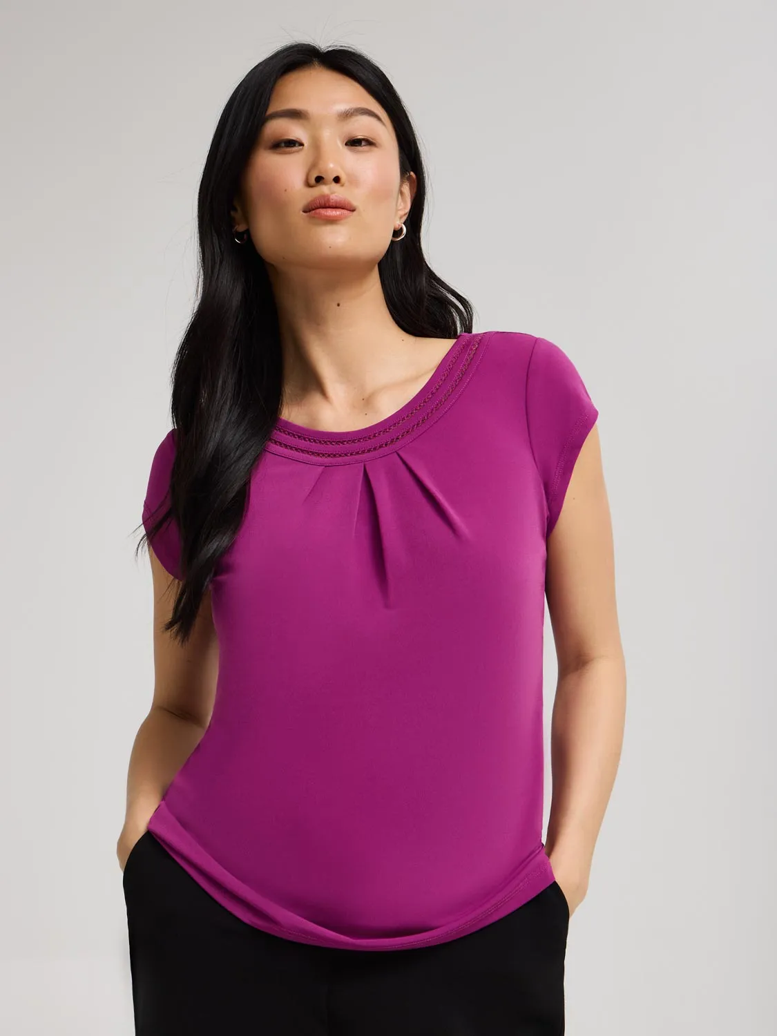 Crochet Round Neck Top Live Bright