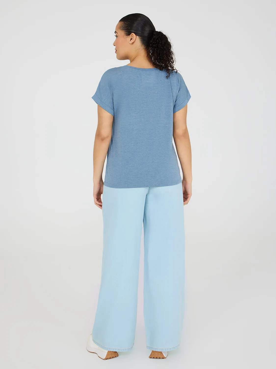 Cuffed Dolman Sleeve Top Explore More