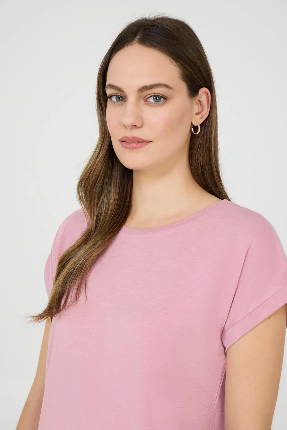 Cuffed Dolman Sleeve Top Essential Edit