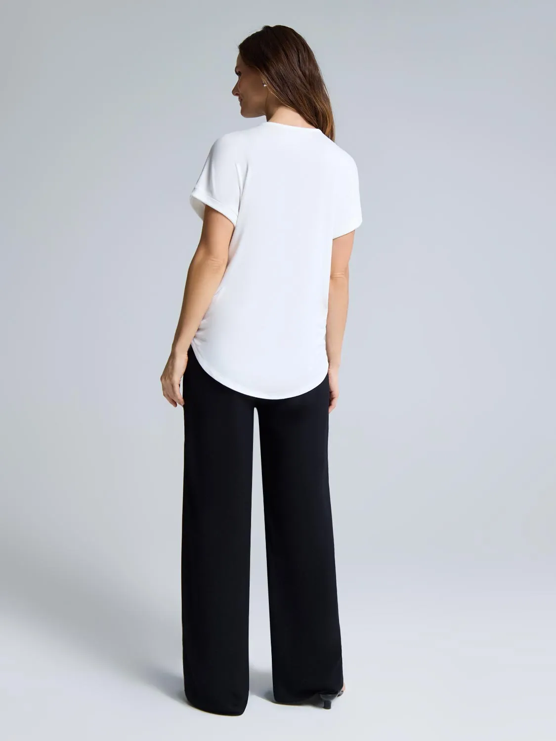 Cuffed Sleeve Lace Appliqu Top Winter Base