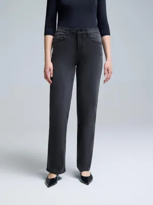 Dark Wash Straight-Leg Jeans versatile tool