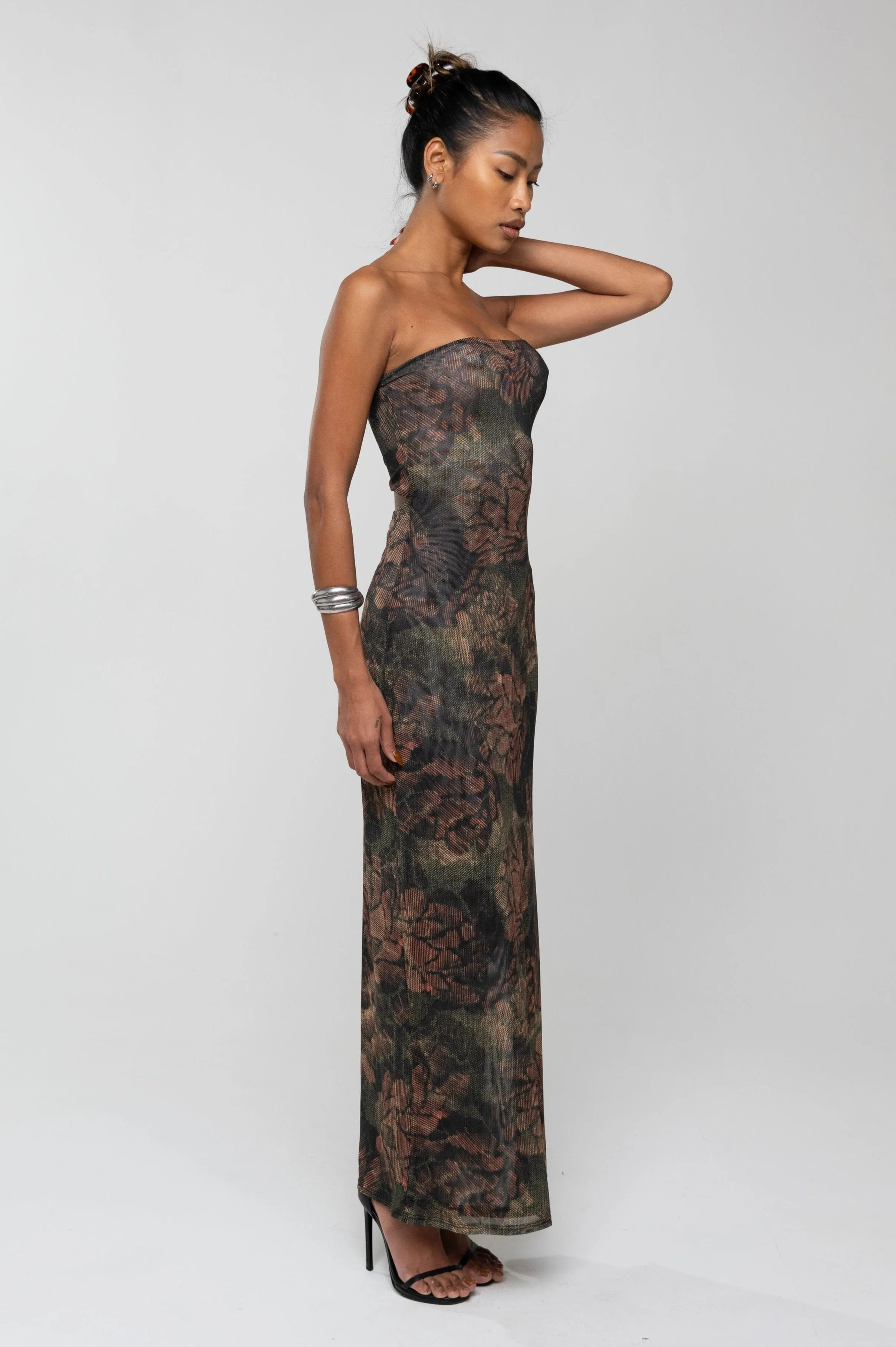 Demi Dress in Autumn soft texture