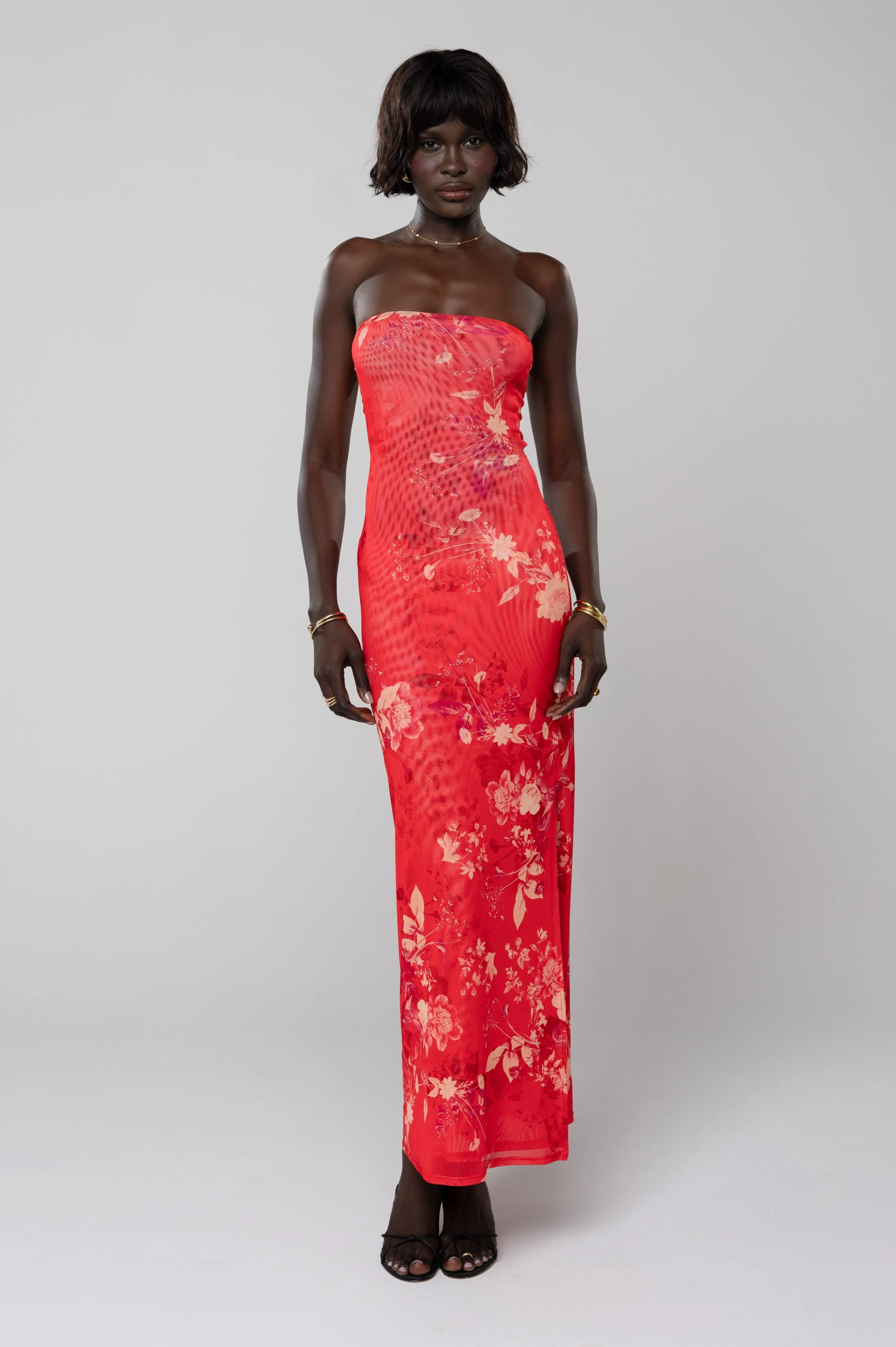 Demi Dress in Blossom soft texture