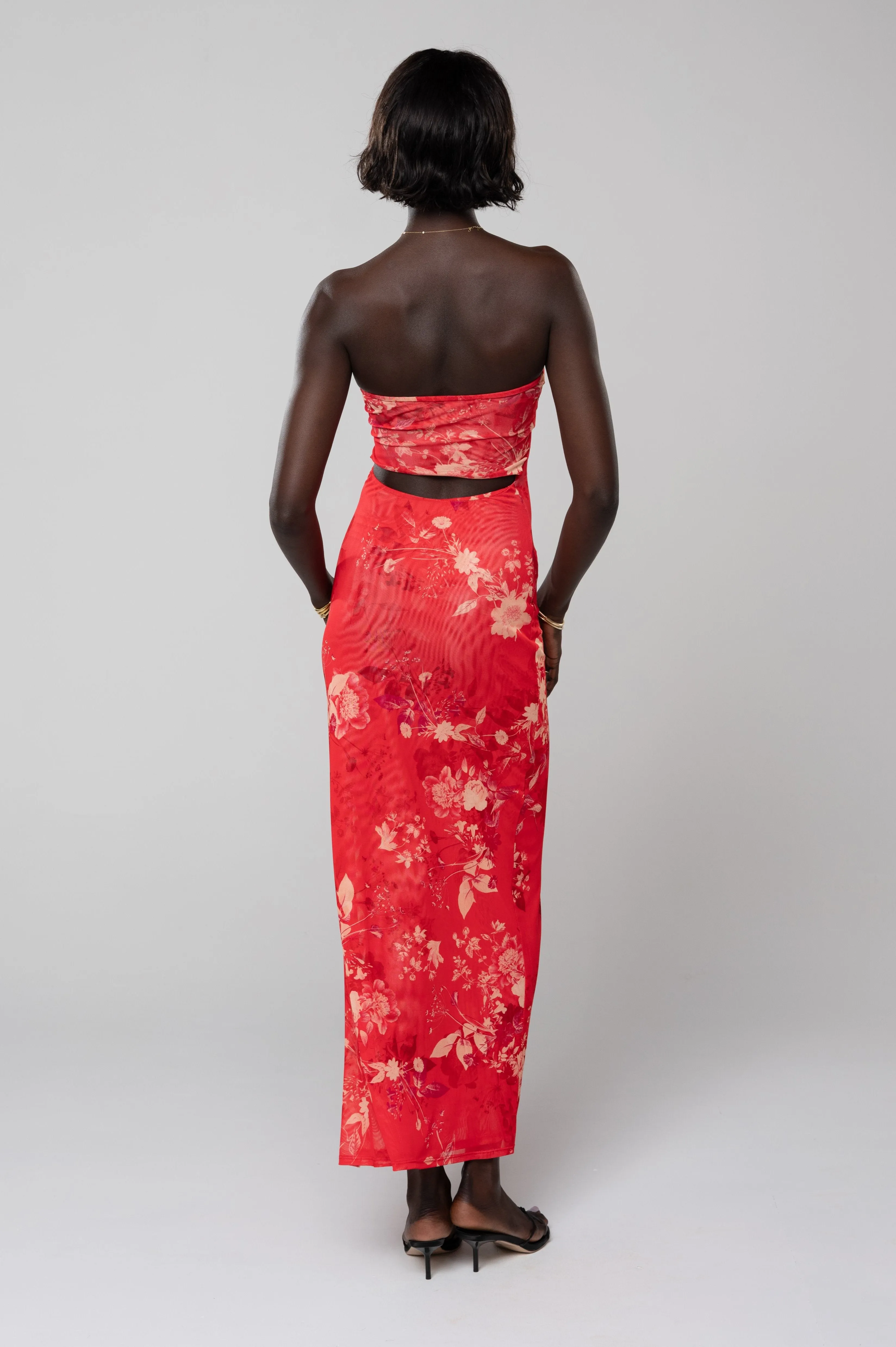 Demi Dress in Blossom romantic date