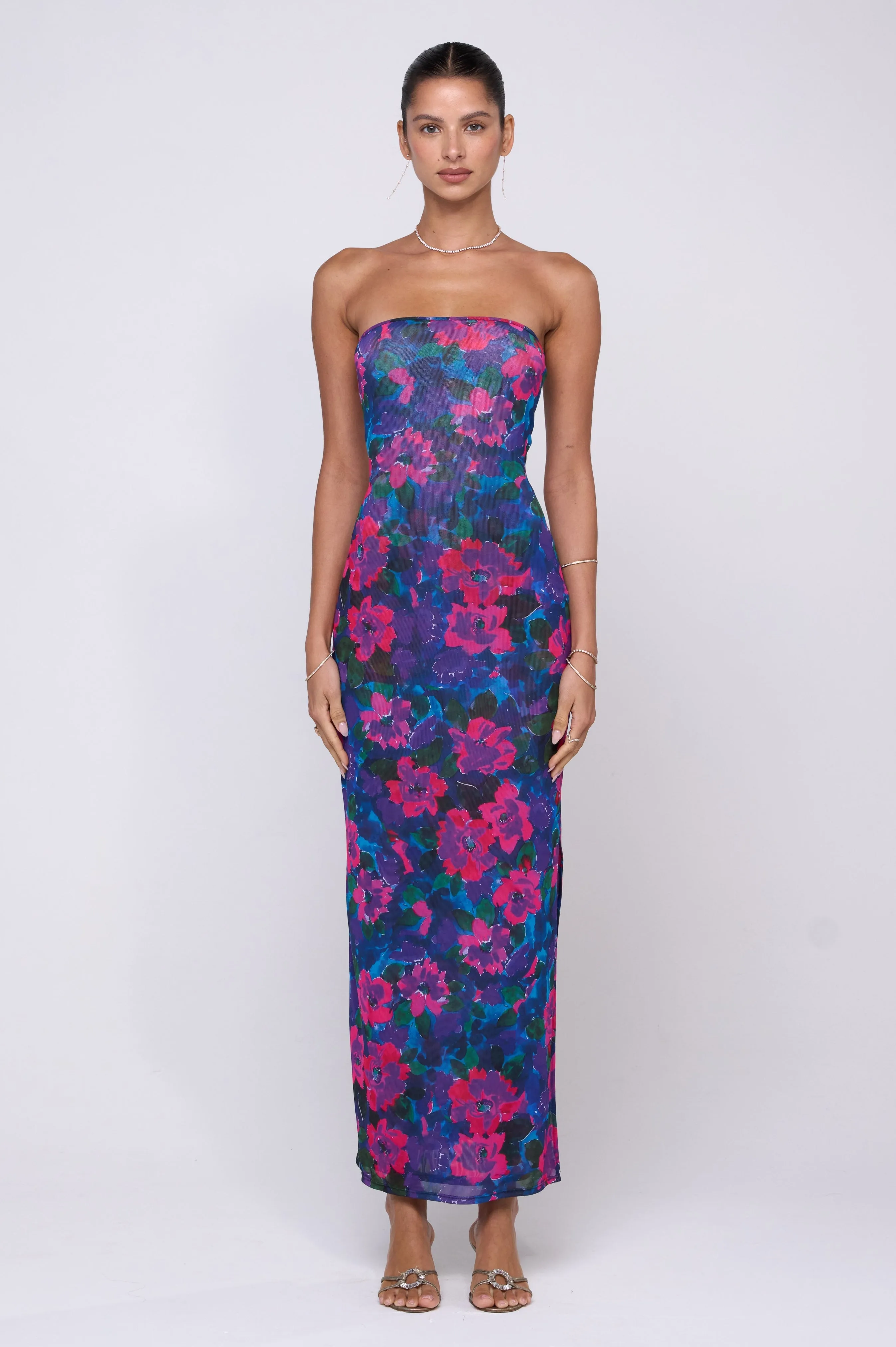 Demi Mesh Dress in Lanai casual fun