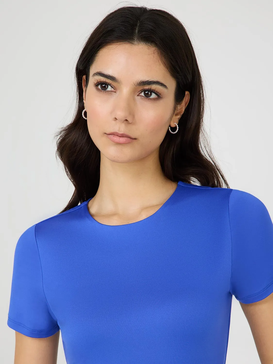 Double Layer Crew Neck T-Shirt Fit for All