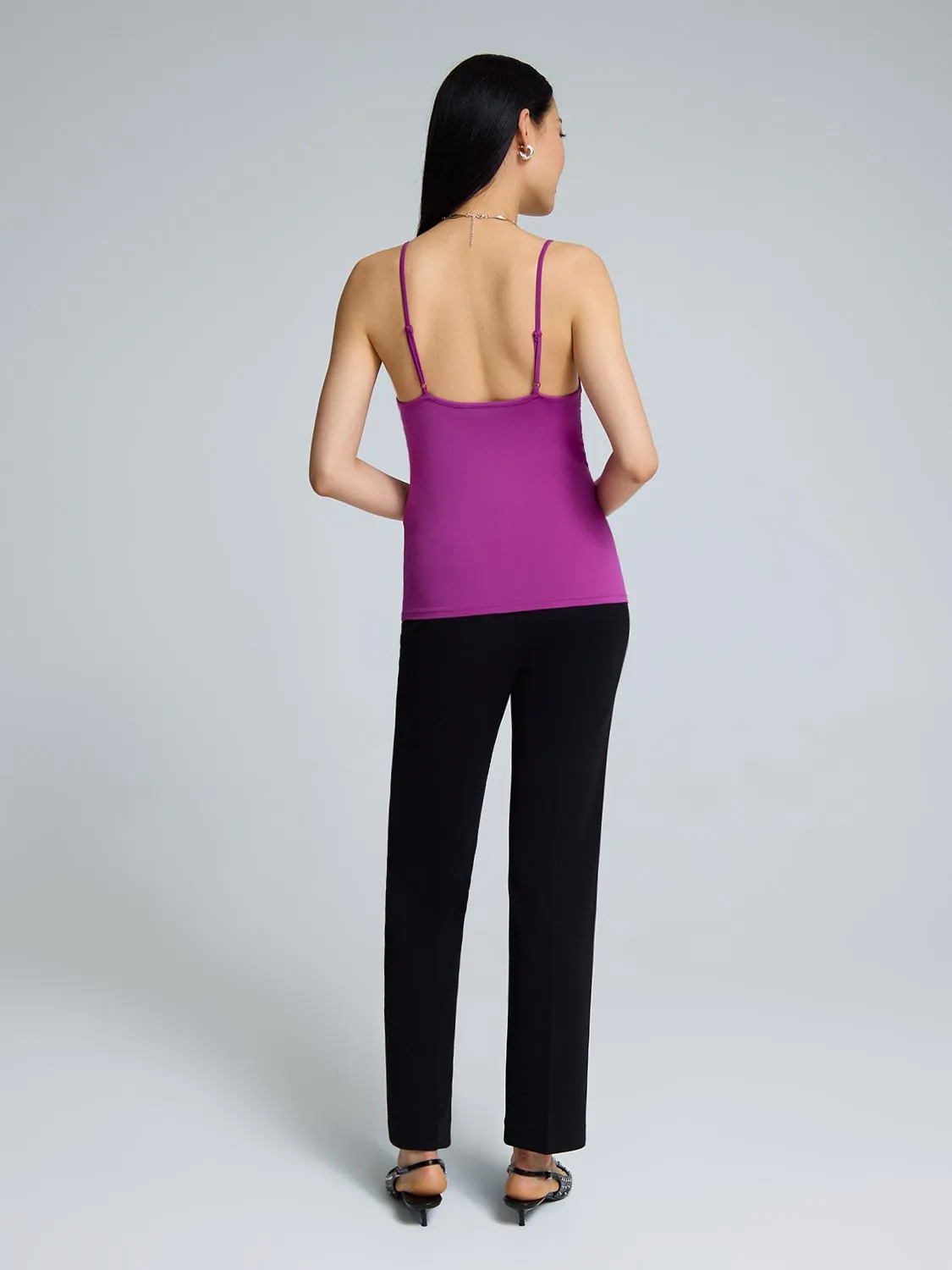 Double Layer V-Neck Tank Top personal ease
