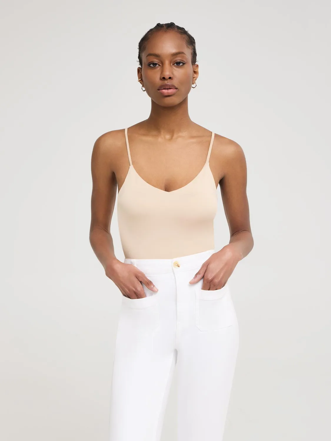Double Layer V-Neck Tank Top comfort flow