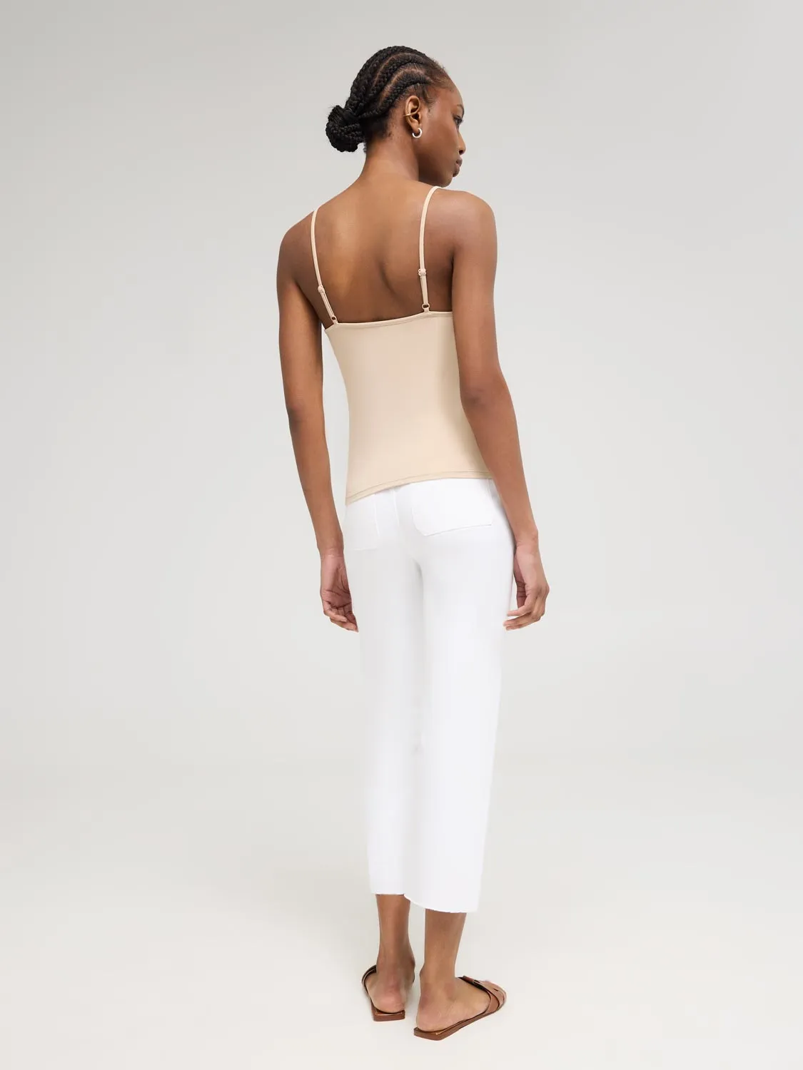 Double Layer V-Neck Tank Top tone base